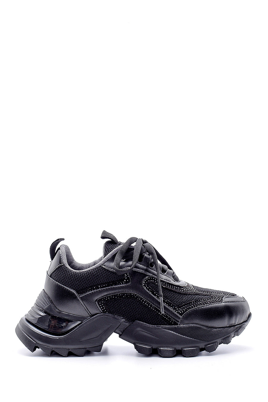 Women's Leather High-Sole Sneaker 20SFD221114 | Derimod