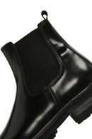 Men's Black Leather Chelsea Boots | Derimod