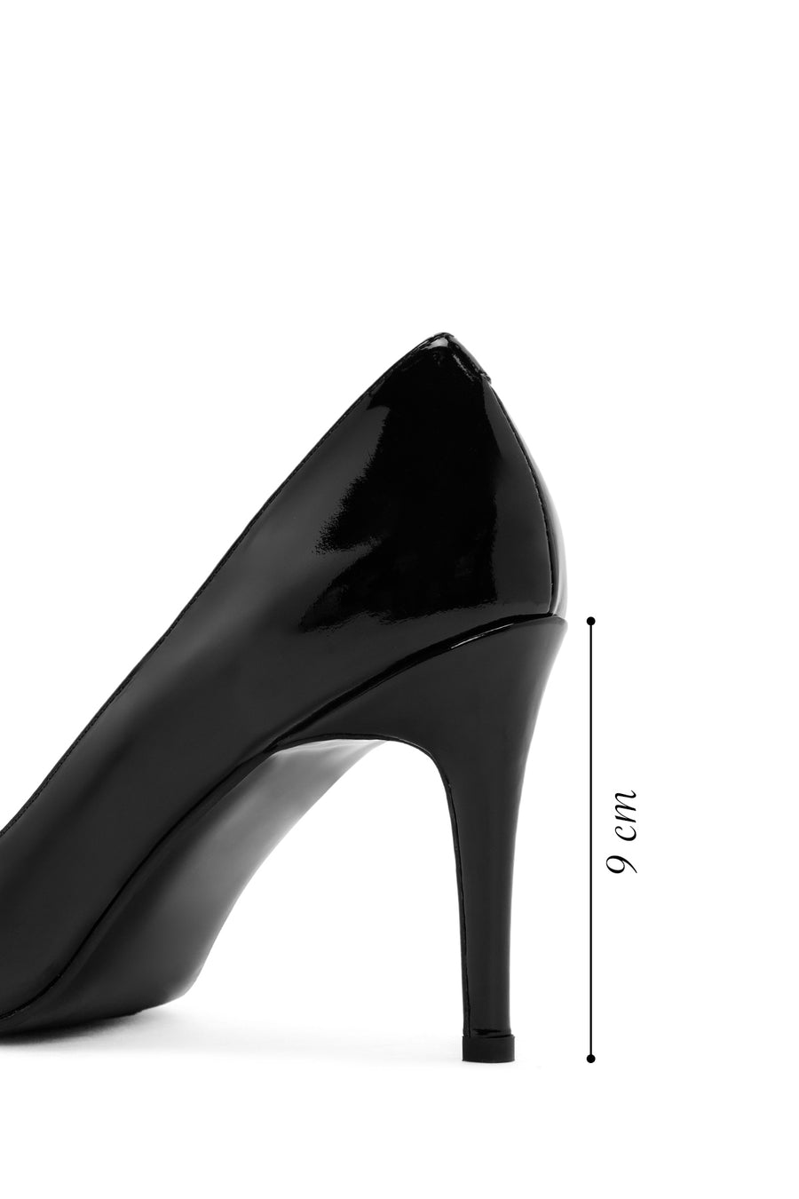 Women's Black High Thin Heel Patent Leather Stiletto