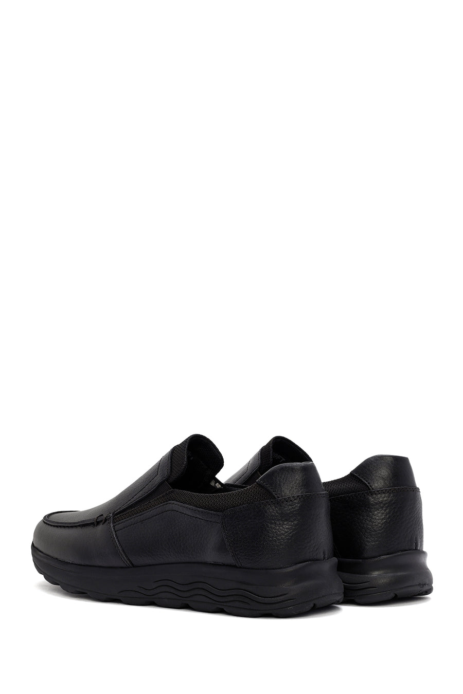 Men's Black Leather Comfort Loafer