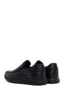 Men's Black Leather Comfort Loafer | Derimod