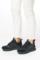 Geox Kadın Siyah Spherica Actif X2 Abx Bağcıklı Waterproof Sneaker | Derimod