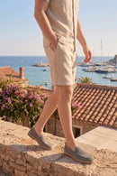 Male Mink Suede Casual Loafer | Derimod
