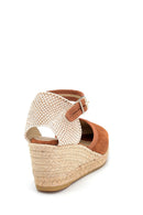 Women's Wedge Heels Suede Espadrilles | Derimod