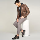 San Diego Men's Leather Jacket | Derimod