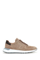 Erkek Vizon Süet Deri Sneaker | Derimod