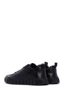 Men's Black Leather Sneaker | Derimod