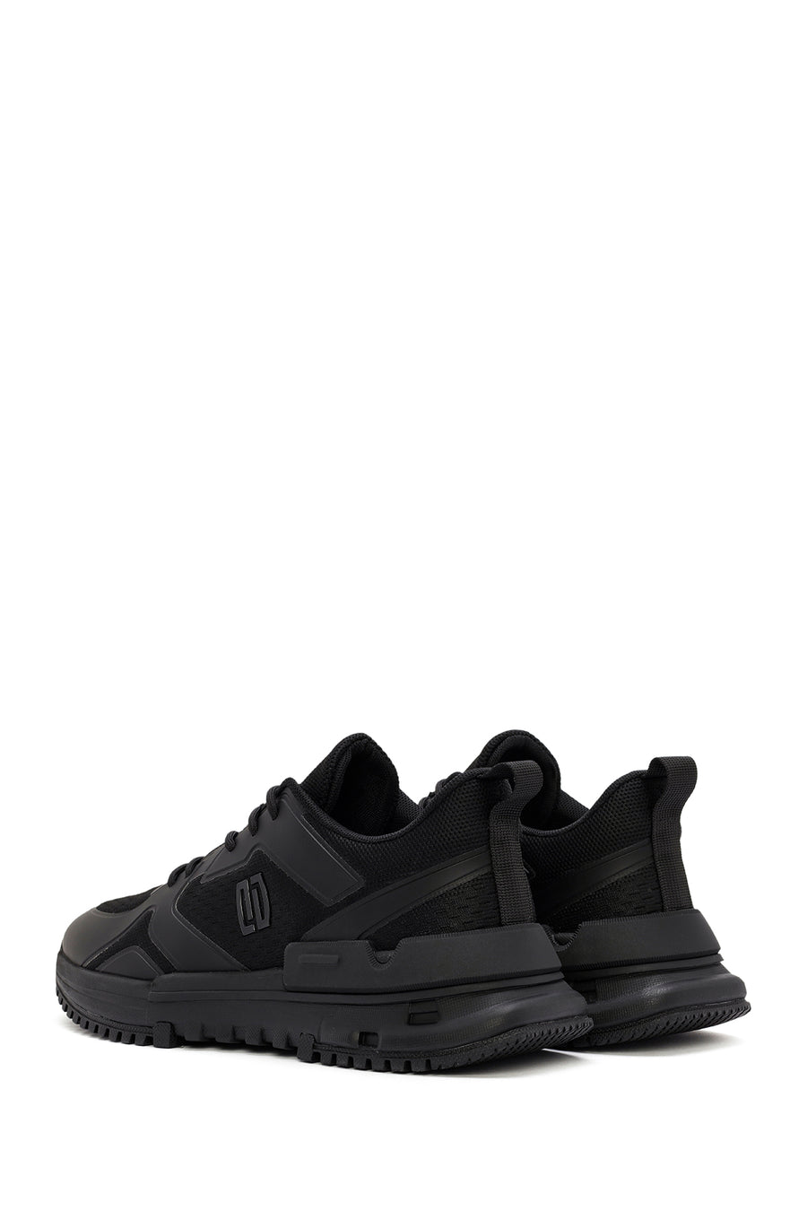 Derimod Zero Men's Black Lace Up Fabric Sneaker