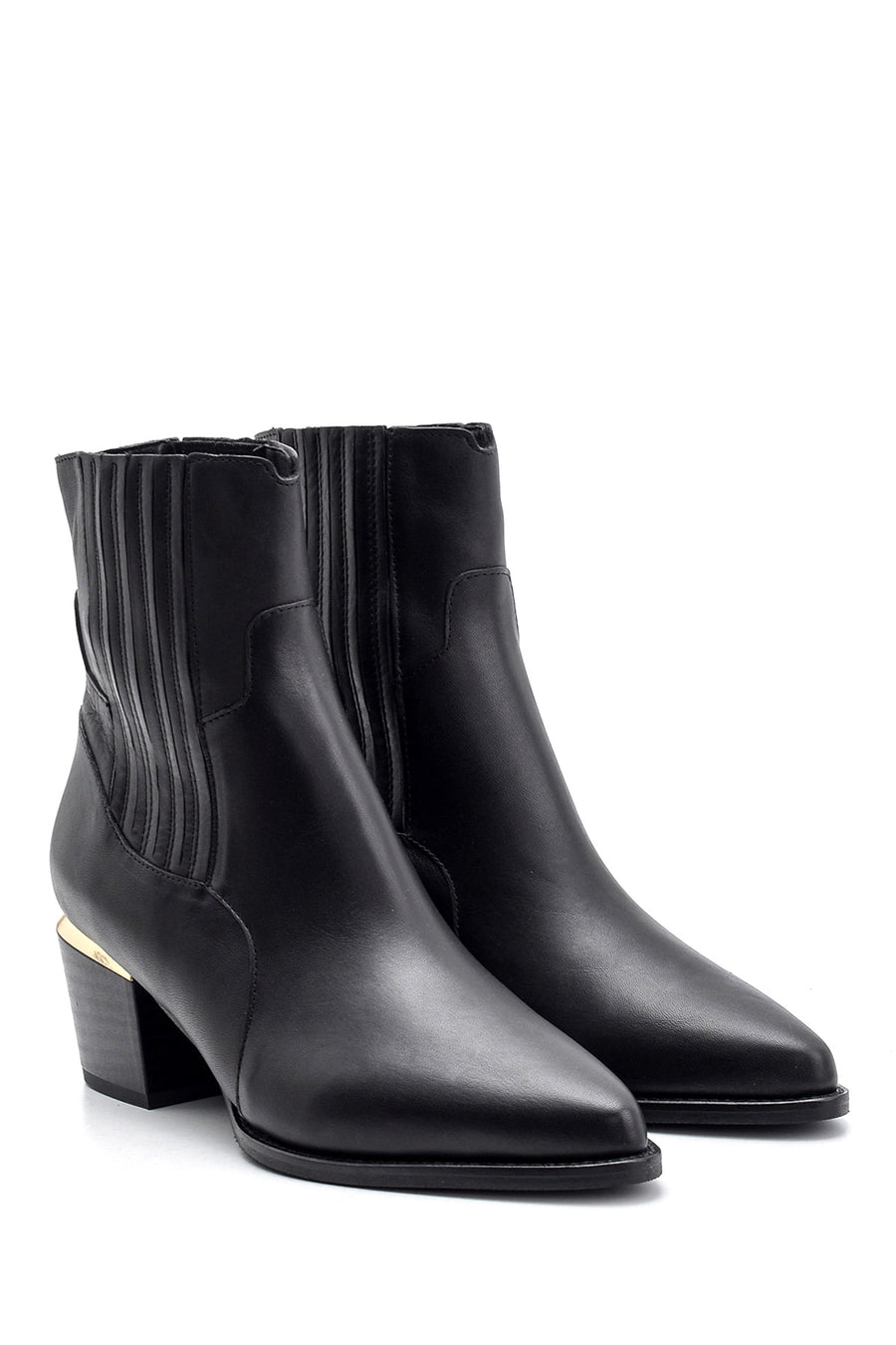 Kadın Topuklu Deri Bot