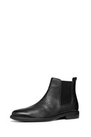 Geox Men's Black Terence Leather Chelsea Boots | Derimod