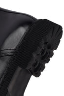 Male Black Lace-up Leather Casual Boots | Derimod