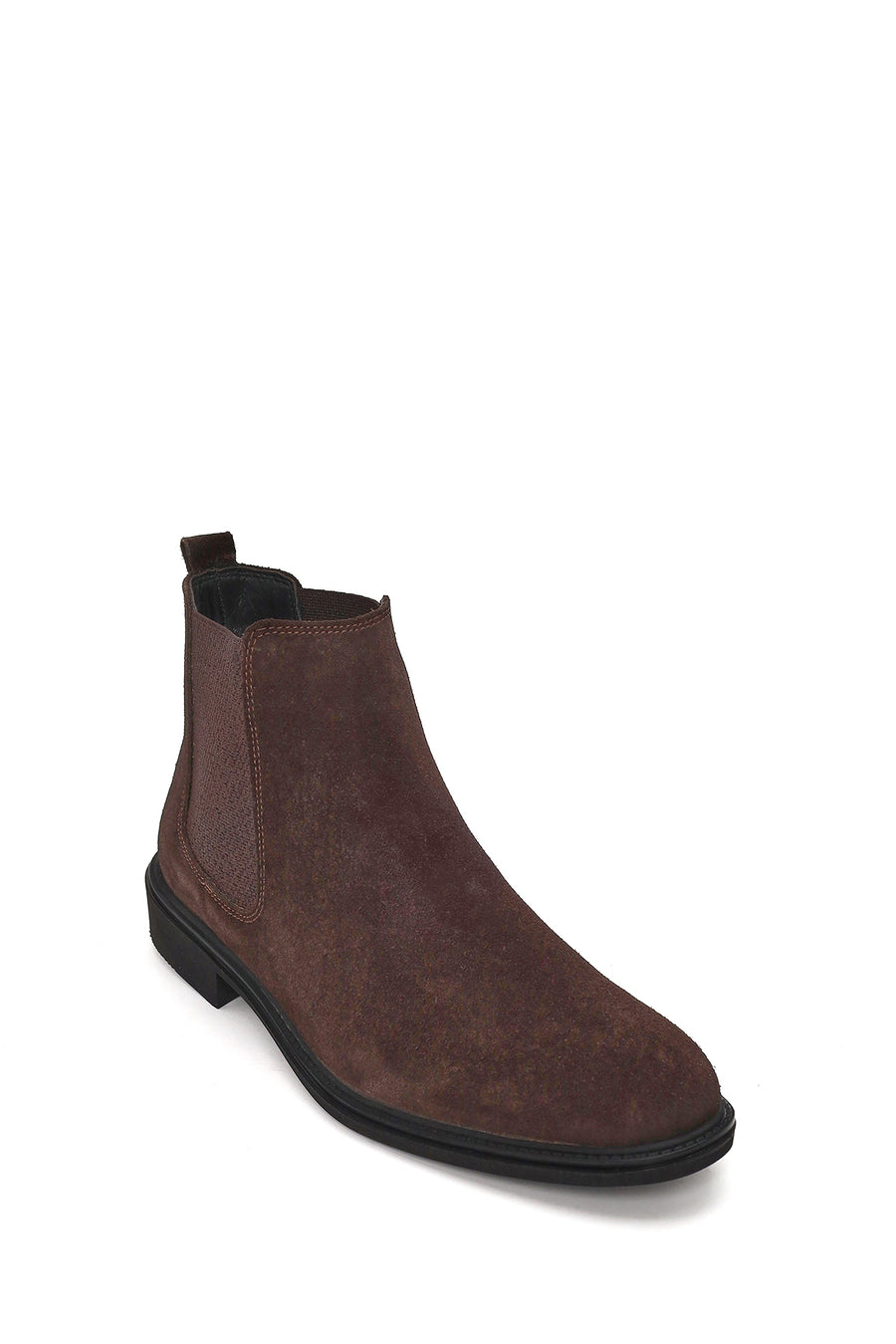 Male Brown Suede Chelsea Boots