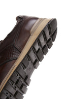 Men's Brown Leather Sneaker | Derimod