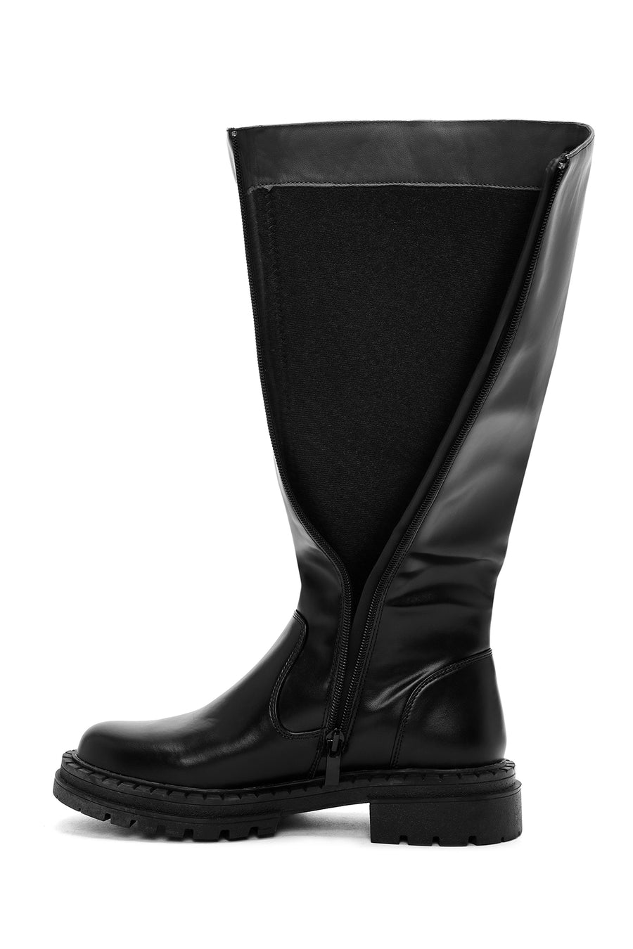 Women's Black Zippered Boots