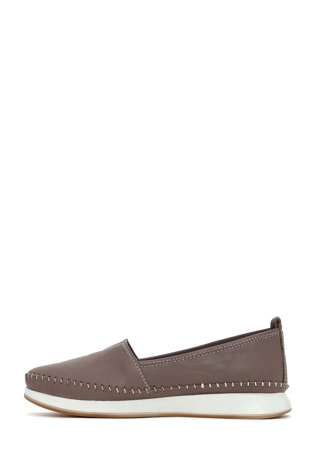 Kadın Vizon Deri Comfort Loafer