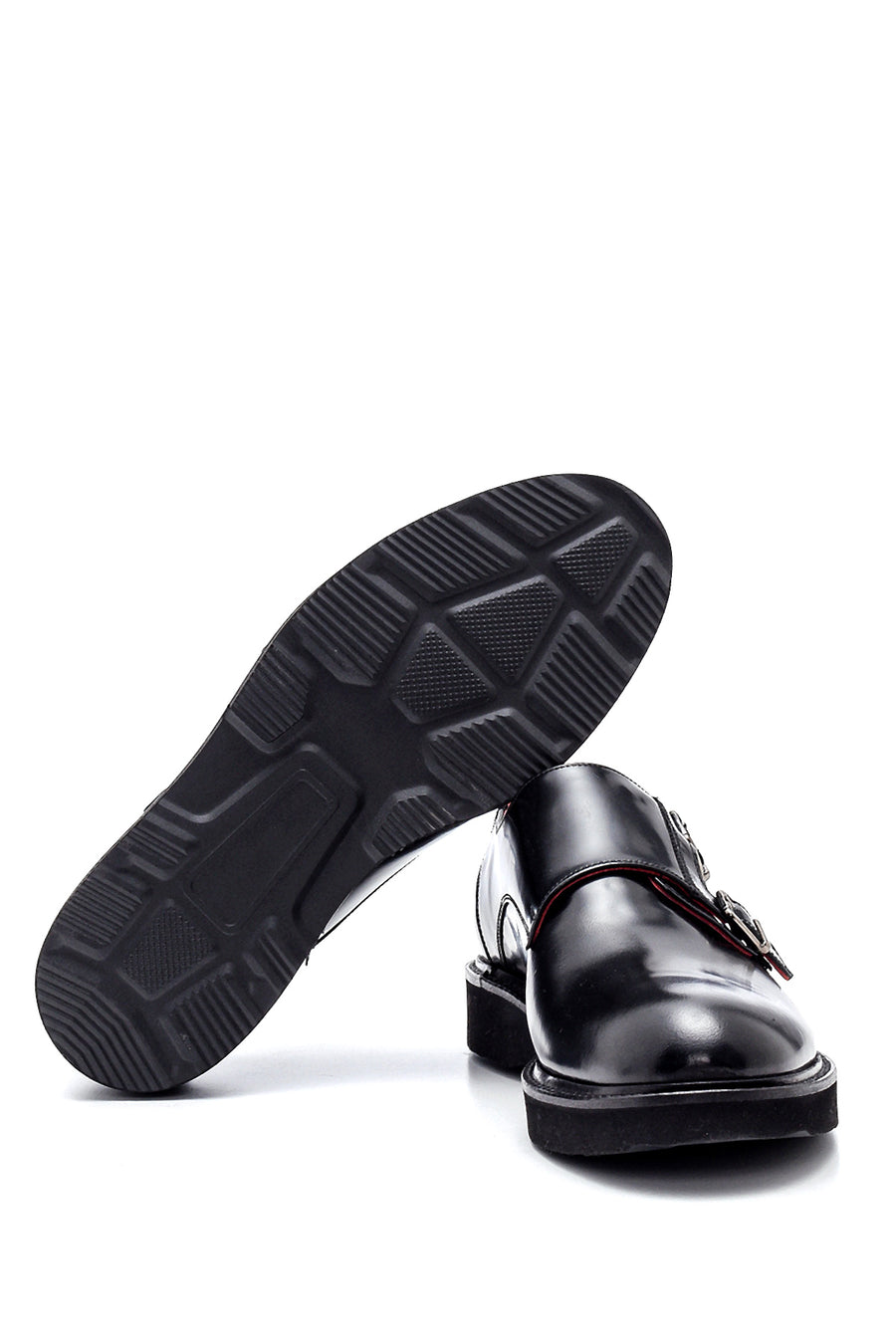 Men's Leather Casual Double Buckle Shoes
