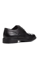 Geox Men's Black U Walk Pleasure Lace-Up Leather Casual Shoes | Derimod