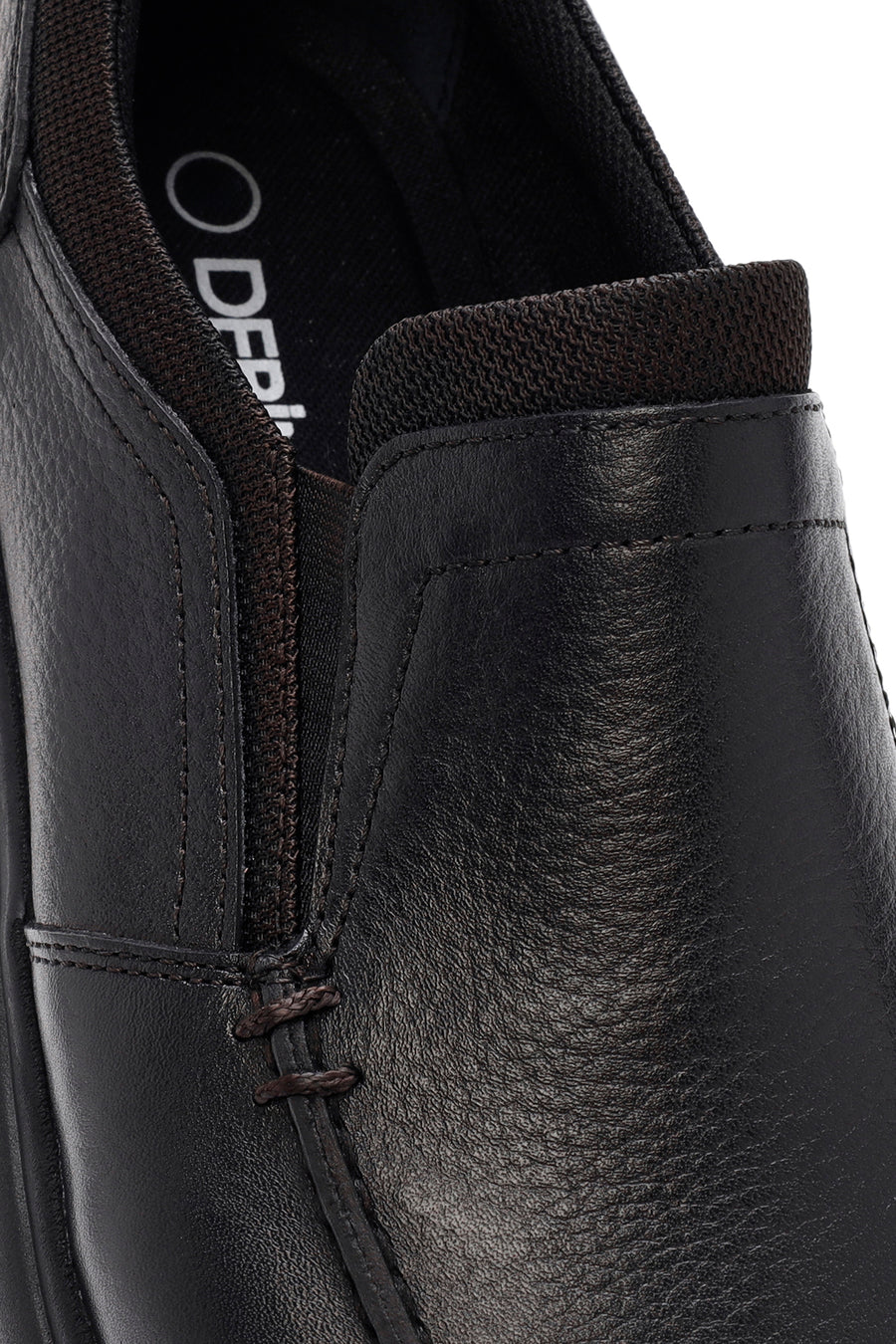 Men's Black Leather Comfort Loafer