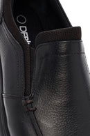 Men's Black Leather Comfort Loafer | Derimod