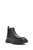 Men's Black Leather Chelsea Boots | Derimod