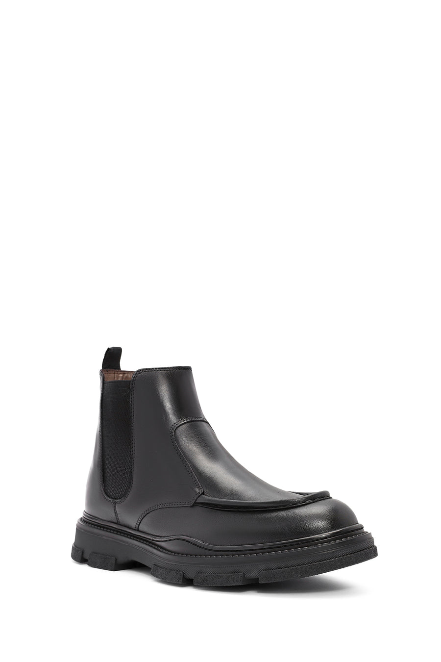 Men's Black Leather Chelsea Boots