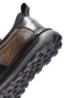 Men's Black Lace-up Leather Sneaker | Derimod