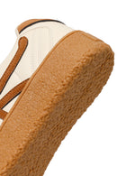Woman Beige Lace-up Sneakers | Derimod