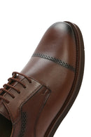 Men's Brown Laced Leather Classic Shoes | Derimod