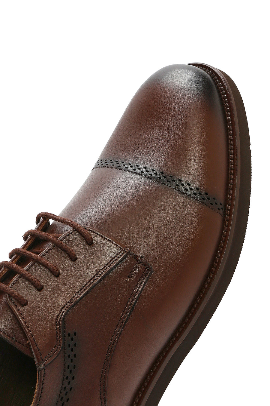 Men's Brown Laced Leather Classic Shoes