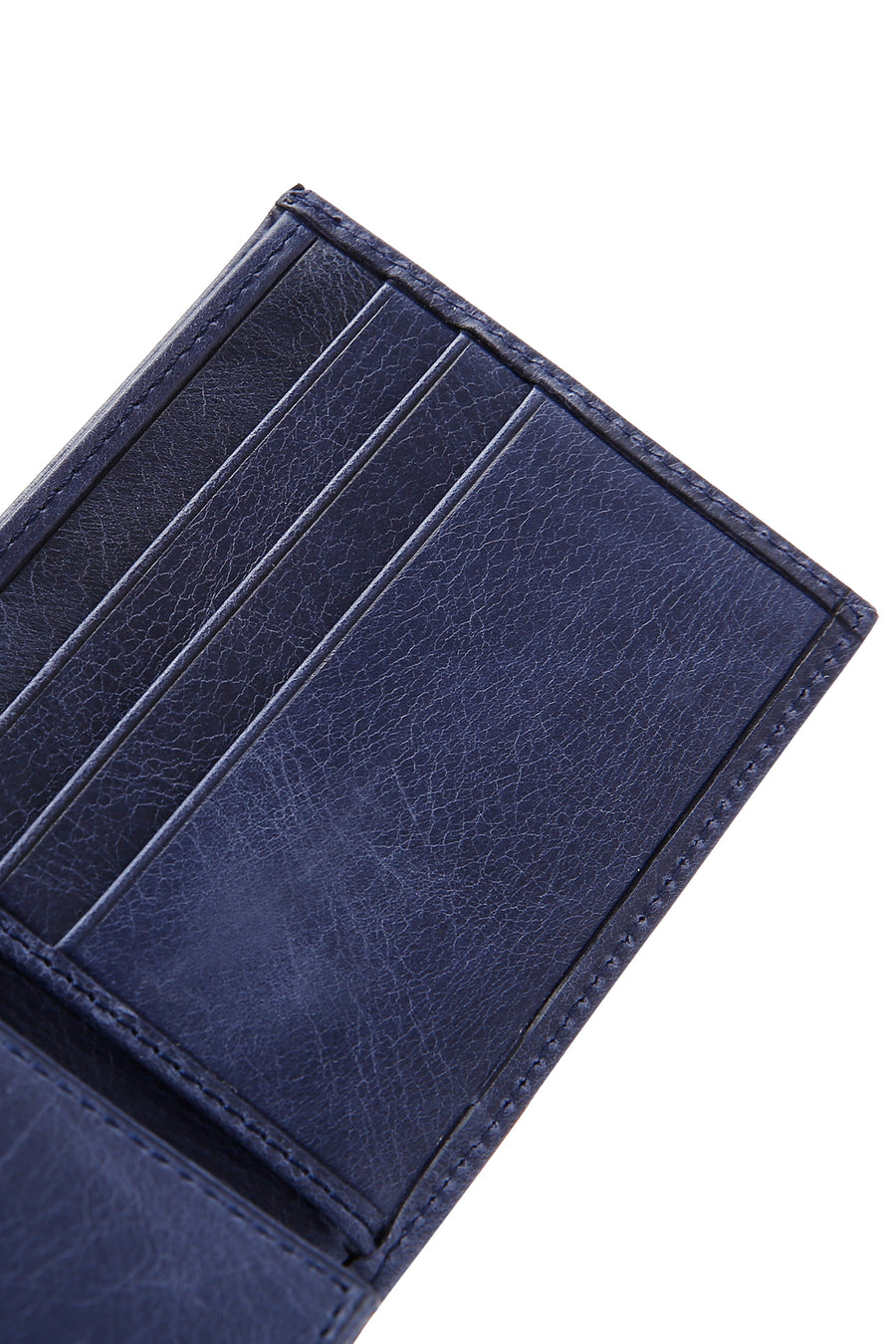 Men's Navy Blue Leather Wallet