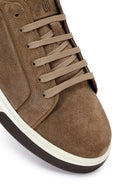 Male Mink Lace-up Thick-Soled Suede Leather Sneaker | Derimod