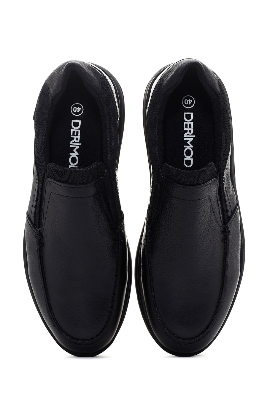 Erkek Siyah Deri Comfort Casual Loafer