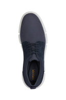 Geox Men's Navy Blue Spherica Leather Casual Shoes | Derimod