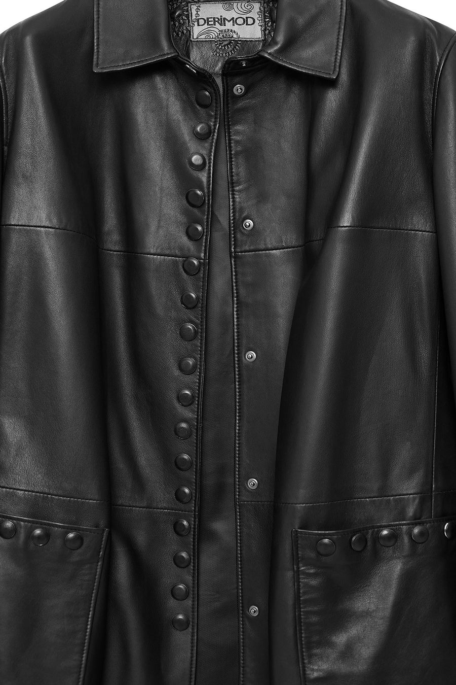 Stella Women's Black Regular Leather Trench Coat