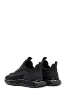 Derimod Zero Men's Black Thick-Soled Laced Fabric Sneaker | Derimod