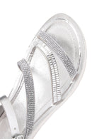 Kadın Gümüş Bilekten Bantlı Sandalet | Derimod