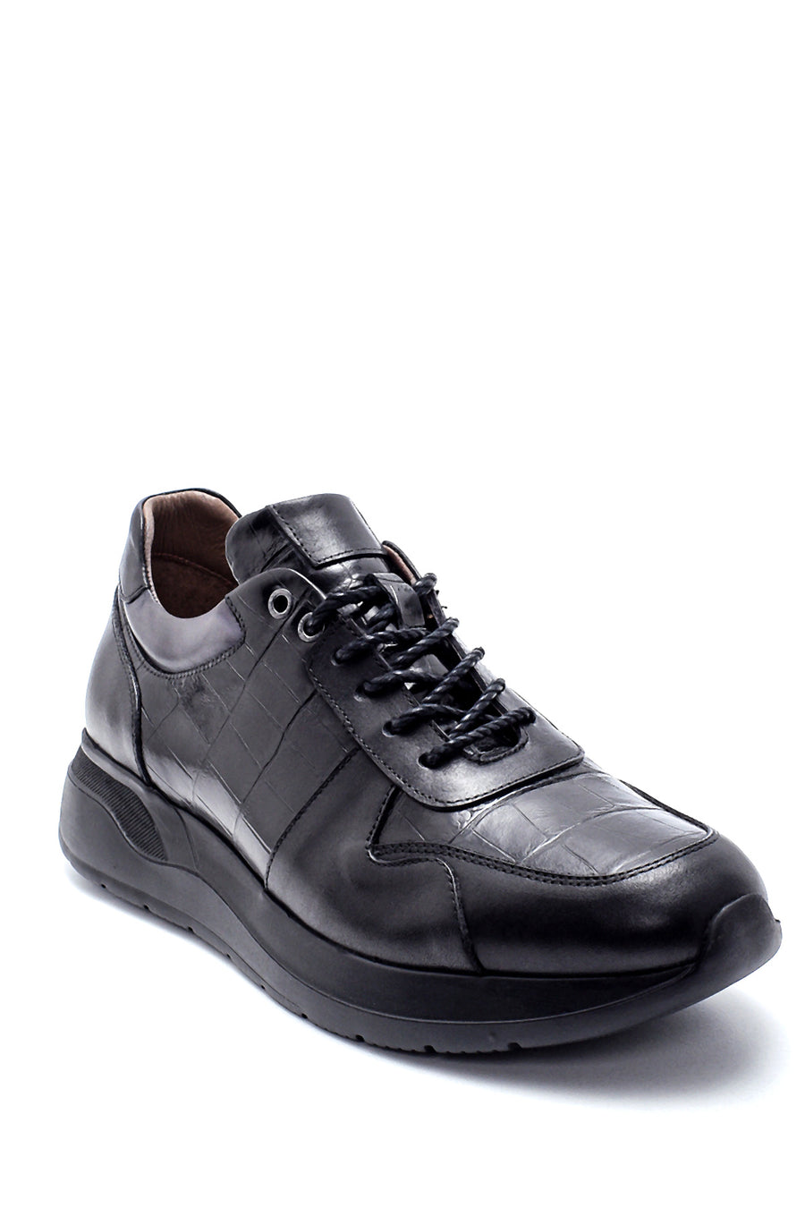Men's Leather Crocodile Patterned Sneaker