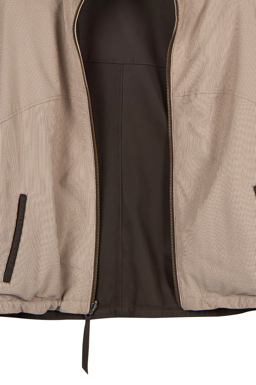 Arlin Woman Brown Reversible Oversized Leather Jacket