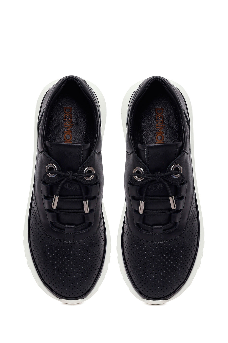 Woman Black Leather Comfort Shoes
