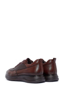 Men's Brown Leather Casual Sneaker | Derimod