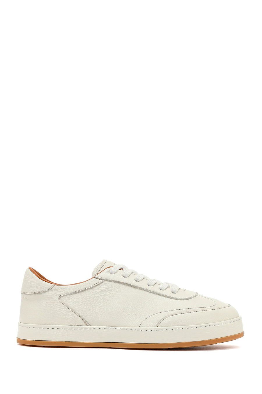 Men's White Lace-up Leather Sneaker 26SFD6314FT | Derimod