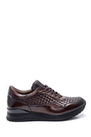 Men's Leather Braided Sneaker | Derimod