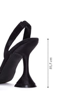 Women's Black Stone Heeled Shoes | Derimod