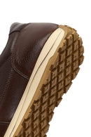 Men's Brown Lace-up Leather Casual Sneaker | Derimod