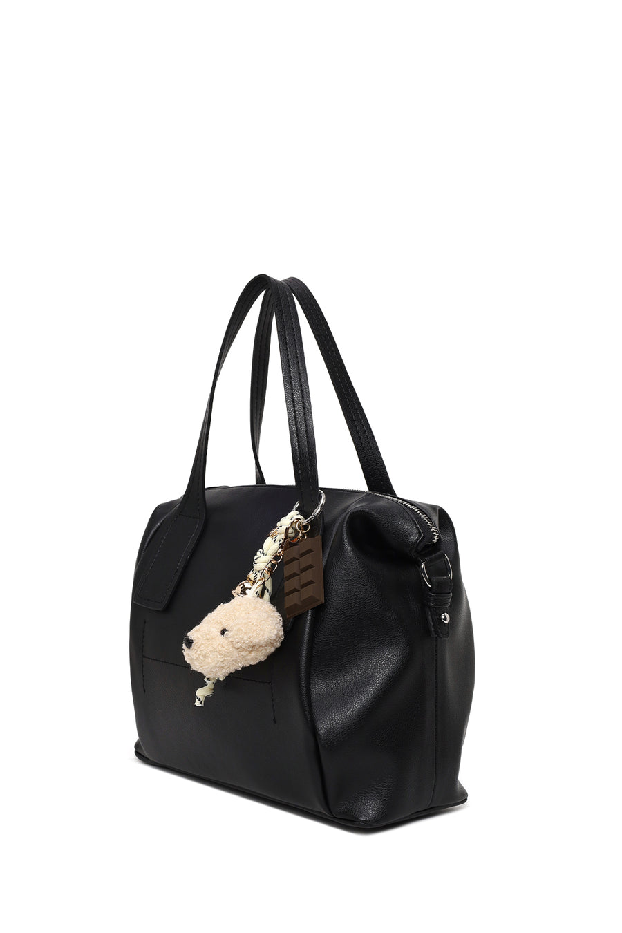 Woman Black Long-Strap Accessory Shoulder Bag