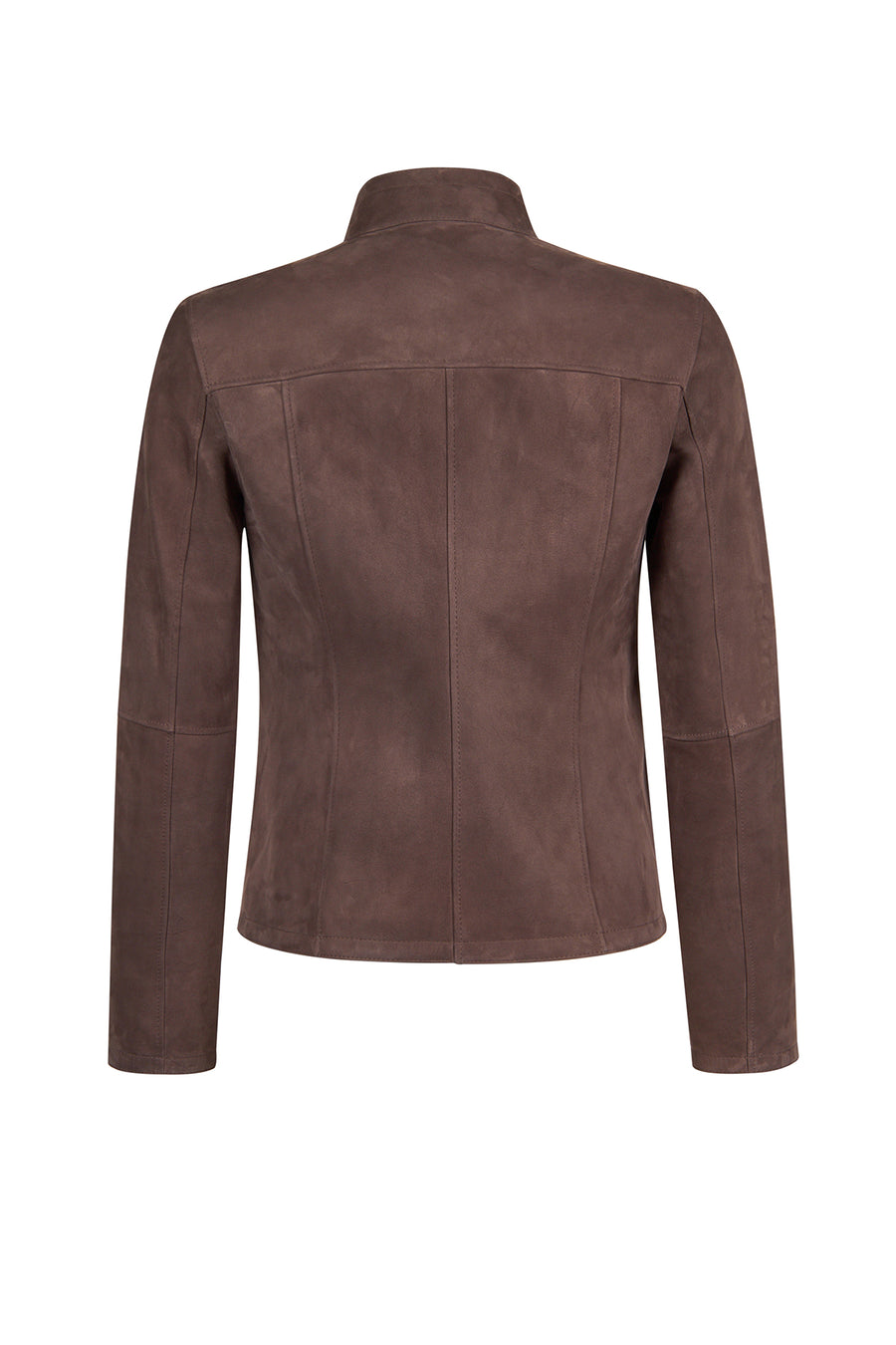 Lucy Woman Gray Double-Sided Leather Suede Jacket