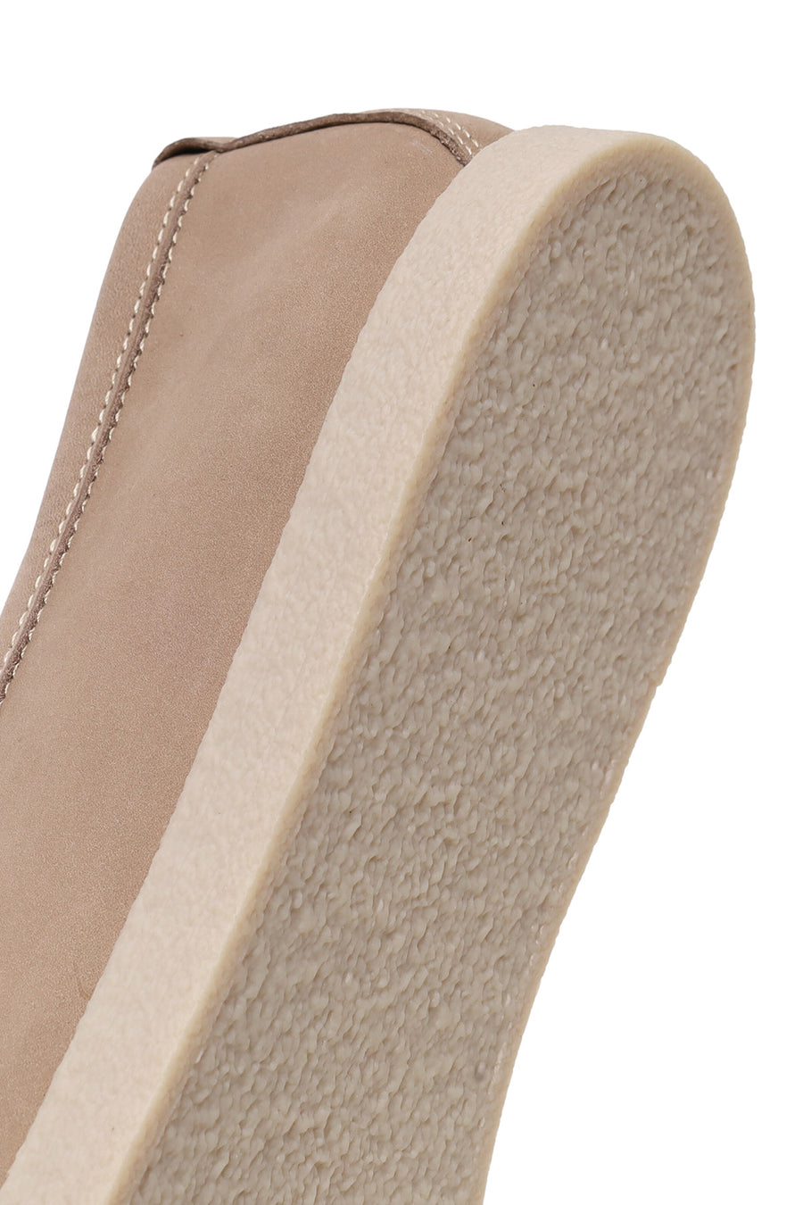 Male Beige Nubuck Leather Loafer