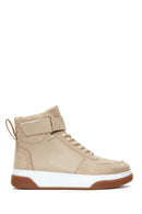 Women's Beige High Top Sneaker | Derimod