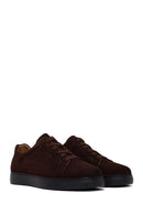 Male Brown Lace-Up Suede Leather Sneaker | Derimod