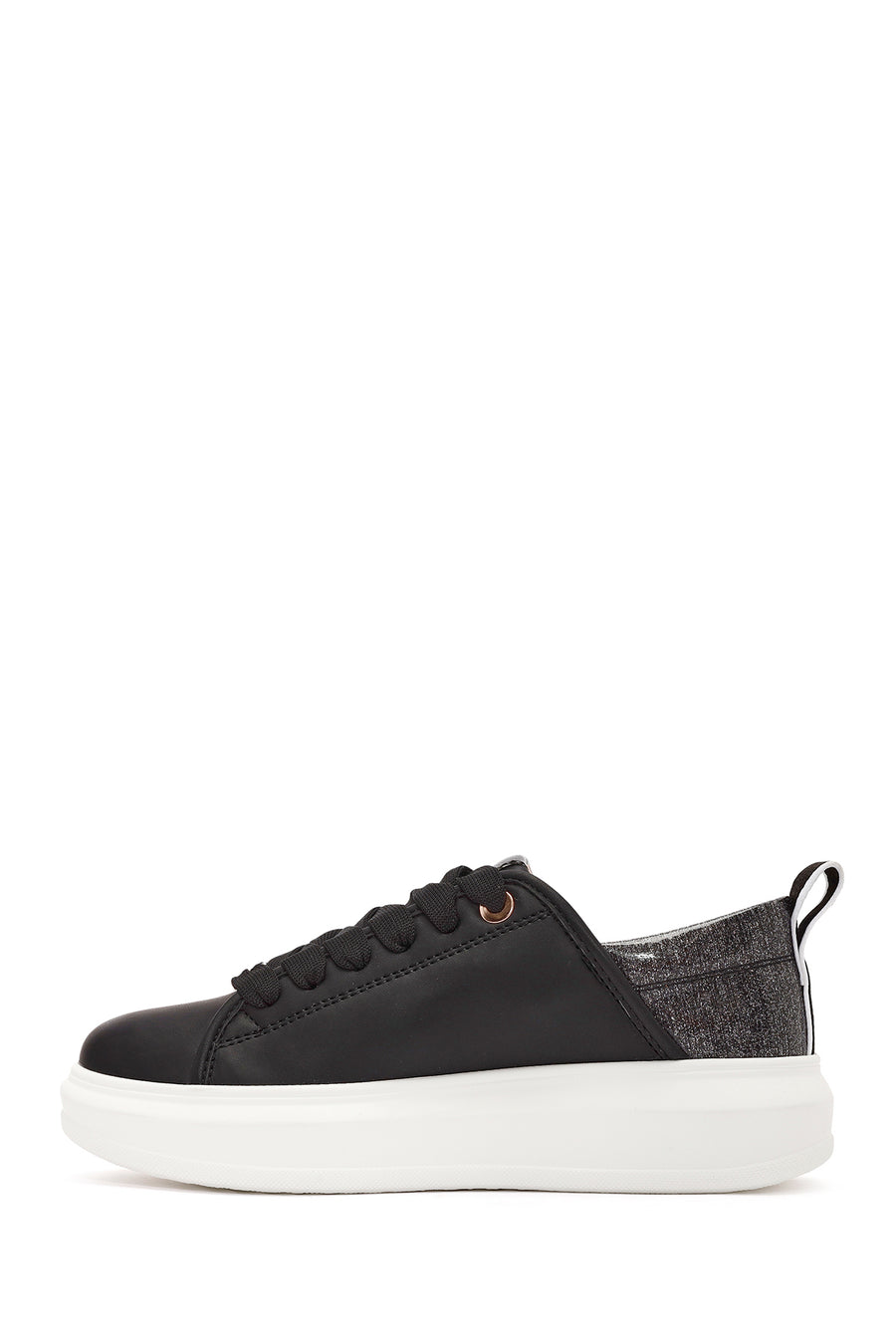 ACBC x Derimod Kadın Siyah Bağcıklı Kalın Tabanlı Sneaker